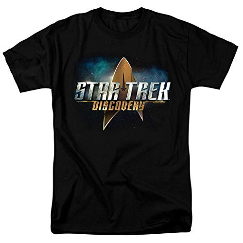 Popfunk Star Trek Discovery Logo T Shirt  and  Stickers -Large- Black