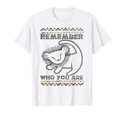Disney Lion King Remember Who You Are Geometric Portrait T-Shirt