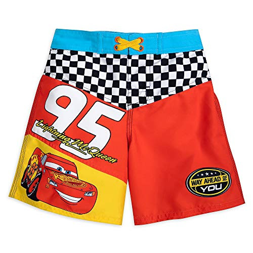 Disney Pixar Lightning McQueen Swim Trunks for Boys Size 2