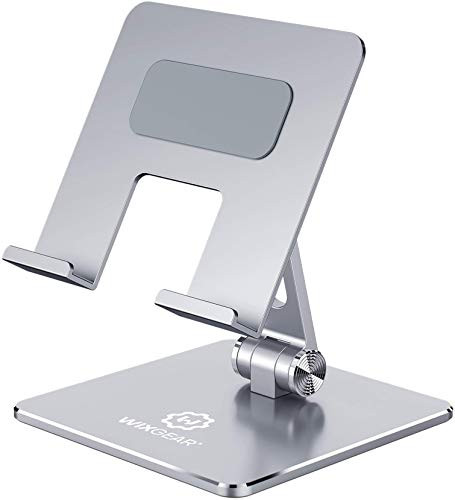 iPad Stand and Tablet Stand for Desk WixGear Aluminum Metal Tablet Holder for Desk Angle Height Adjustable Ipad Holder for All Tablets and iPads