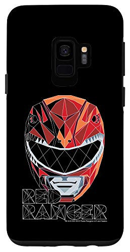 Galaxy S9 Power Rangers Red Ranger Polygon Big Face Case