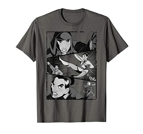 Disney Mulan Angry Warrior Princess Panel T-Shirt