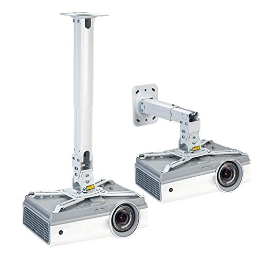 Projector Ceiling MountMultifunction Ceiling-Wall Bracket Holder with Adjustable Angle  and  Extending Arms for Different Size Projector