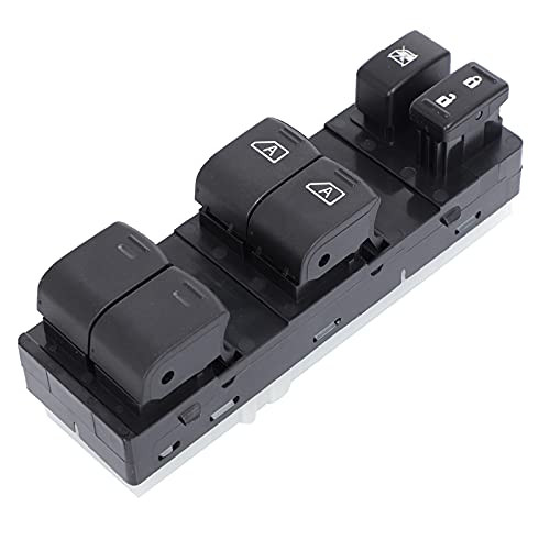 Front Left Driver Side Master Control Power Window Switch Replaces OEM 25401-ZN50B 25401-ZN50C Compatible with Master Power Window Switch Nissan Altima 4 Door 2007-2012 Front with Auto Down Feature