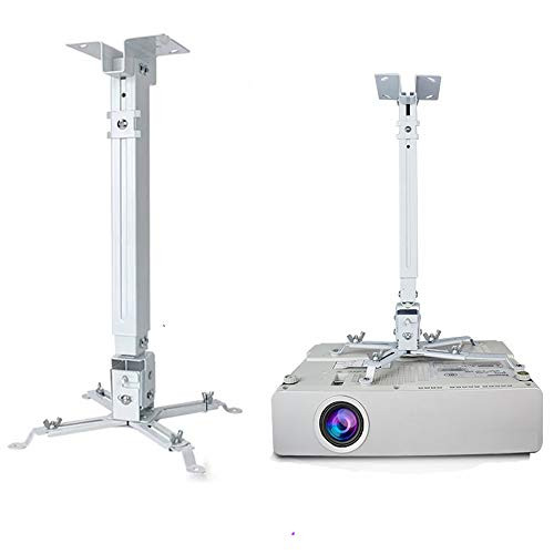 Universal Projector Ceiling Mount Height Adjustable Projector Wall Mount Bracket Universal Projector Holder Ceiling Mount 17-26 in for BenQ QKK Epson Optoma DR.J Projector