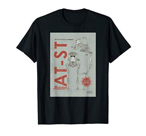 Star Wars The Mandalorian AT-ST Vintage Poster T-Shirt