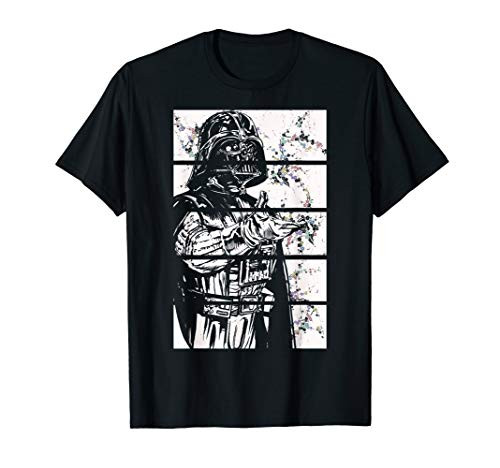 Star Wars Darth Vader Panel and Flower Print Graphic T-Shirt