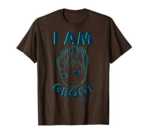 Marvel Guardians Vol. 2 I Am Baby Groot Teal T-Shirt C1