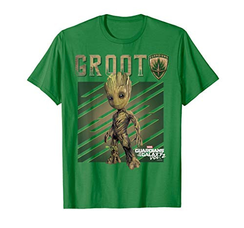Marvel Guardians Vol. 2 Baby Groot Shield Graphic T-Shirt C1