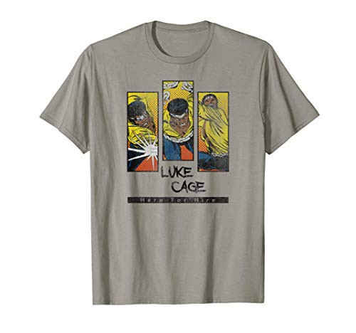 Heroes for Hire Luke Cage Panels Graphic T-Shirt