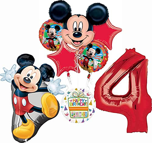 Mayflower The Ultimate Mickey Mouse 4th Birthday Party Supplies and Balloon Decorations