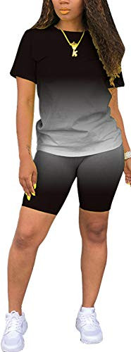 Women's 2 Piece Outfits Tracksuit Jogger Suits Sweatshirt and Sweatpants Sports Sets
