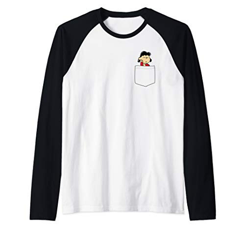 Peanuts Lucy Faux Pocket Raglan Baseball Tee