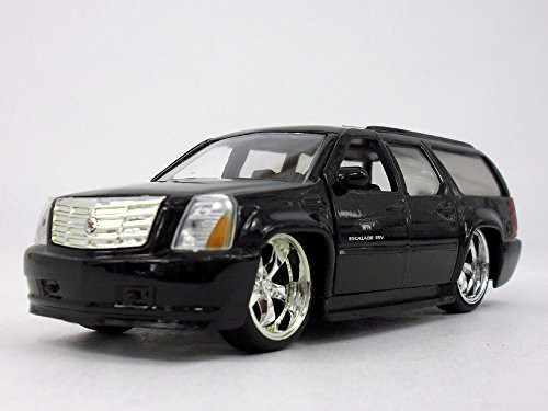 5.5 inch Cadillac Escalade ESV - Custom Lowrider 1/32 Scale Diecast Metal Model - BLACK 5.5 inch Cadillac Escalade ESV - Custom Lowrider 1/32 Scale Diecast Metal Model - BLACK