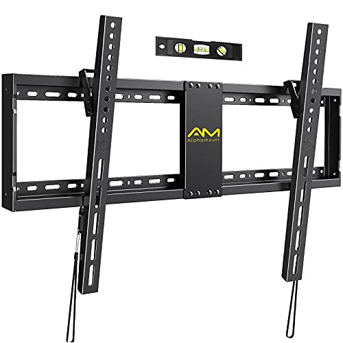 TV Mount Tilt TV Wall Mount Bracket Low Profile for Most 32 to 84-inch Flat-Curved TVs Mount up to VESA 800x400mm and 132lbs for 16 to 24-inch Studs Easy to Install and Space Saving APXTK2