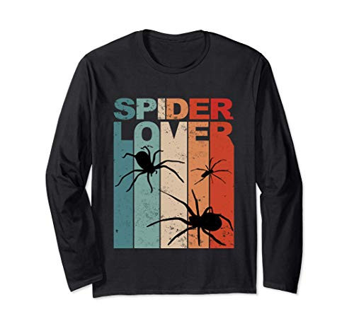 Spider Lover Retro Spider Tarantula Spider Holder Long Sleeve T-Shirt