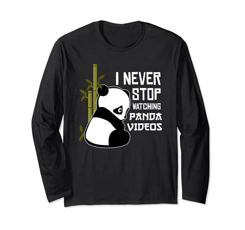 Cute Panda Bamboo Panda Bear Baby Panda Costume Long Sleeve T-Shirt