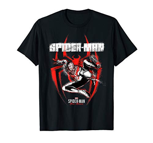 Marvel Spider-Man- Miles Morales Spray Paint Logo T-Shirt