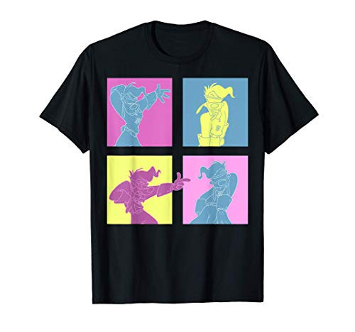 Disney Mickey And Friends Goofy Neon Panel Portrait T-Shirt