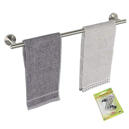TocTen Bath Towel Bar - Thicken SUS304 Stainless Steel Bathroom Towel Holder Towel Rod for Bathroom Heavy Duty Wall Mounted Towel Rack Hanger -20 in Brushed Nickel- TocTen Bath Towel Bar - Thicken SUS304 Stainless Steel Bathroom Towel Holder Towel Rod for Bathroom Heavy Duty Wall Mounted Towel Rack Hanger -20 in Brushed Nickel-