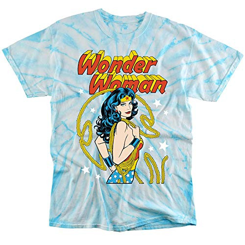 Popfunk Wonder Woman Cover Tie Dye Adult Unisex T Shirt Large