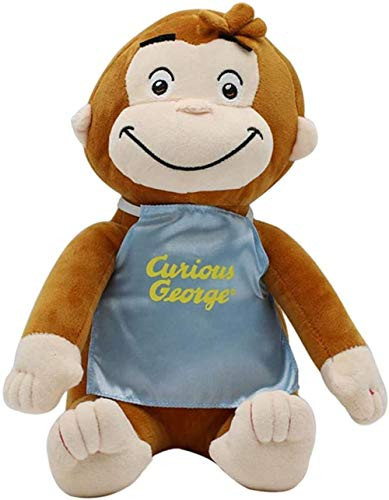 N-L Stuffed Animals  and  Plush Toys Curious George Curious George Children Pillow Monkey Cute Plush Toy Doll -Color - Blue--Blue