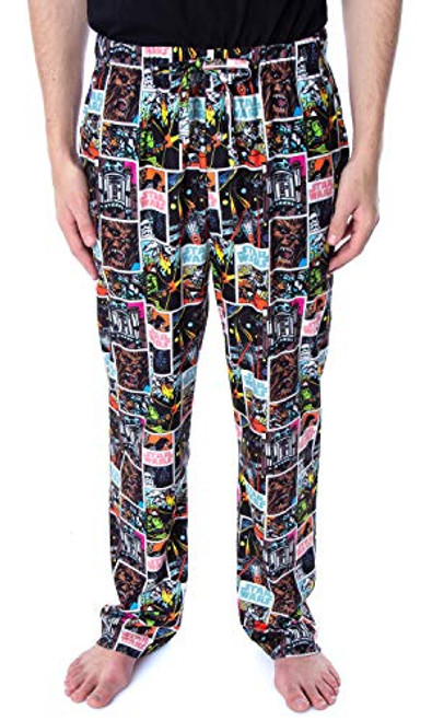 Star Wars Men's Comic Book Allover Pattern Adult Sleepwear Lounge Pajama Pants -Large- Star Wars Men's Comic Book Allover Pattern Adult Sleepwear Lounge Pajama Pants -Large-