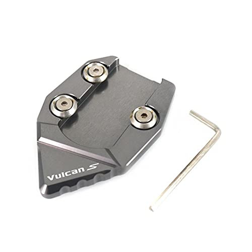 MOTOT Motorcycle Kickstand Pad Extender for Vulcan S VN650 VN 650 2015-2018 2016 Motorcycle CNC Kickstand Foot Side Stand Extension Pad Support Plate Enlarge -Color - F-