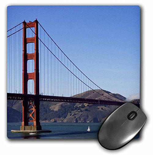 3dRose LLC 8 x 8 x 0.25 Inches Golden Gate Bridge San Francisco California Jim Goldstein Mouse Pad -mp_88422_1-
