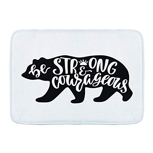 MISCERY191 Bathroom Rugs Bath MatBorn to be WildNon Slip Shower Mat Super Cozy Floor Rug Doormats Carpets Bathroom Decorations