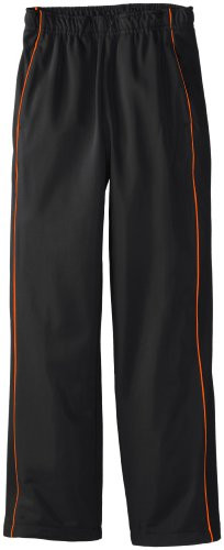 SOFFE Big Boys' Warm Up Pant Black-Orange Large