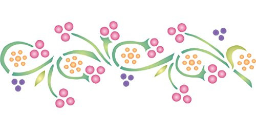 Celtic Knot Border Stencil 13.5 x 4.5 inch -M- - Ethnic Tribal Celtic Knotwork Design Stencils for Painting Template