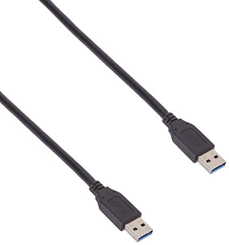 GearIT SuperSpeed USB 3.0 Type A Male to Female Extension Passive Cable, Black, 6 Feet (2-Pack)