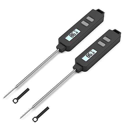 Meat Thermometer 2PCS Instant Read Candy Thermometer Digital Cooking Food Thermometer with Super Long Probe for Grill Kitchen BBQ Smoker Oven Oil Milk Yogurt Temperature Meat Thermometer 2PCS Instant Read Candy Thermometer Digital Cooking Food Thermometer with Super Long Probe for Grill Kitchen BBQ Smoker Oven Oil Milk Yogurt Temperature