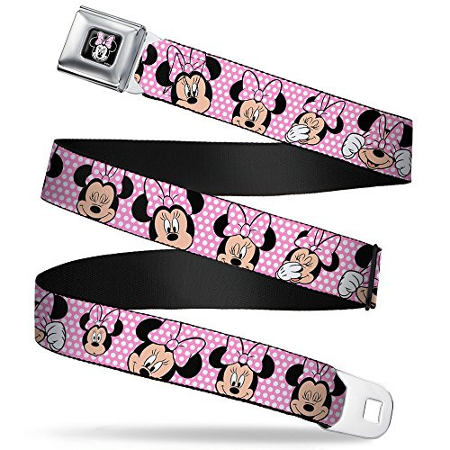 Buckle-Down Belts Buckle-down Seatbelt Minnie Mouse Dy093 Belt Multicolor 1.5 Wide - 24-38 Inches in Length US