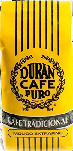 Cafe Duran Coffee From Panama. Traditional Roast, Extra-Fine Ground Coffee Duran 1/2 Pound (212gr.)