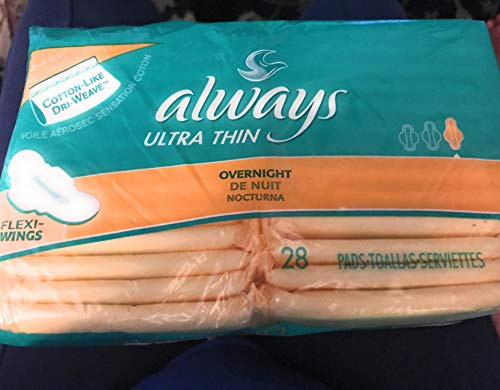 Always Ultra Thin Overnight Pads with Wings Unscented