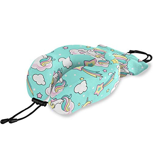 Unicorn Chin Supporting Travel Pillow - Supports The Head Neck and Chin in in Any Sitting Position