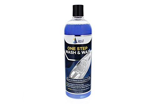 One Step Wash & Wax for Boats, Autos & RV's 32 fl oz Cleans & Waxes at the Same Time - Safe Biodegradable Formula