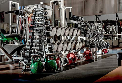 LFEEY 7x5ft Exercising Gym Backdrop Physical Fitness Sports Apparatus Bodycare Empty Gymnasium Yoga Dumbbells on Rack Working Out Equipment Photography Background Photo Studio Props LFEEY 7x5ft Exercising Gym Backdrop Physical Fitness Sports Apparatus Bodycare Empty Gymnasium Yoga Dumbbells on Rack Working Out Equipment Photography Background Photo Studio Props