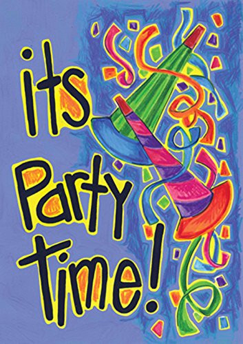 Toland Home Garden Party Poppers 28 x 40 Inch Decorative Celebrate Birthday Double Sided House Flag