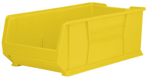 Akro-Mils 30293 Super Size Plastic Stacking Storage Akro Bin, 30-Inch D by 16-Inch W by 11-Inch H, Yellow