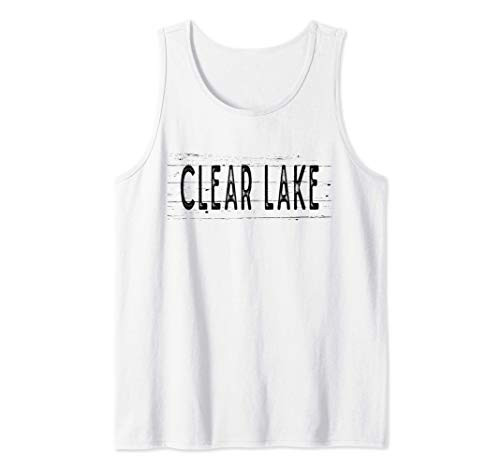 Clear Lake United States Wood Grain Tank Top