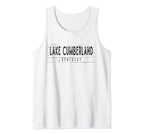 Lake Cumberland Kentucky Wood Grain Tank Top