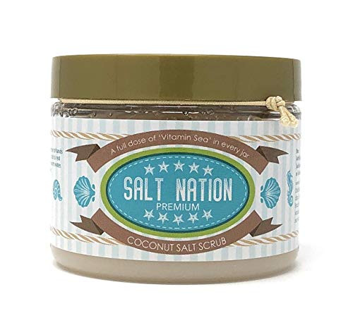 Florida Salt Scrubs Salt Nation Premium Salt Scrub 8.5 Ounce Coconut