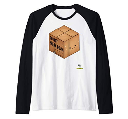 Do Not Break Down - A Worrisome Box Raglan Baseball Tee
