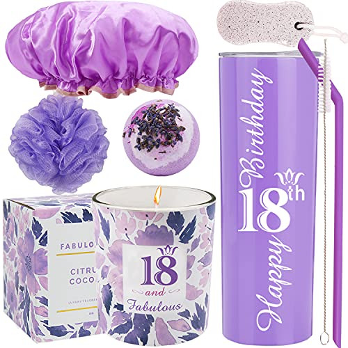 18th Birthday Tumbler 18th Birthday Gifts for Girl 18 Birthday Gifts Gifts for 18th Birthday Girl 18th Birthday Decorations Happy 18th Birthday Candle 18th Birthday Party Supplies