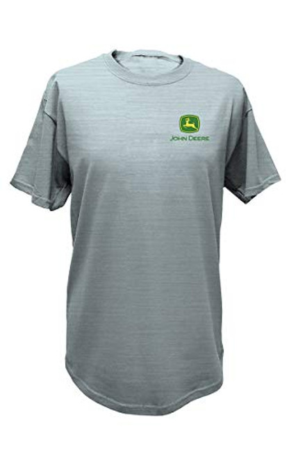 John Deere Genuine Farm Equipment Mens Short Sleeve T-Shirt-Light Blue-M