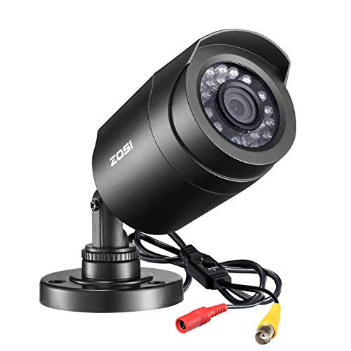 ZOSI 1.0 Megapixel HD 720P 4 in 1 TVI/CVI/AHD/CVBS Security Cameras Day Night Waterproof Camera 65ft IR Distance,Compatible for HD-TVI, AHD, CVI, and CVBS/960H analog DVR