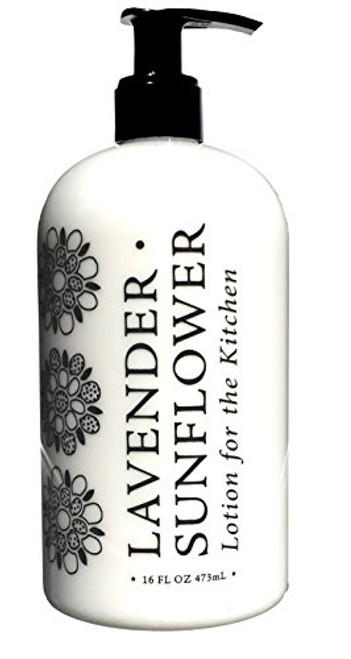 Greenwich Bay LAVENDER SUNFLOWER LOTION FOR THE KITCHEN Enriched with Shea Butter Cocoa Butter Virgin Olive Oil Sunflower and Lavender Oils 16 oz Greenwich Bay LAVENDER SUNFLOWER LOTION FOR THE KITCHEN Enriched with Shea Butter Cocoa Butter Virgin Olive Oil Sunflower and Lavender Oils 16 oz